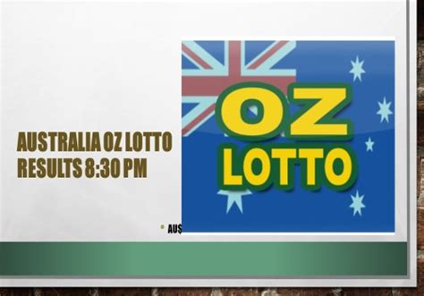 check oz lotto tickets results.